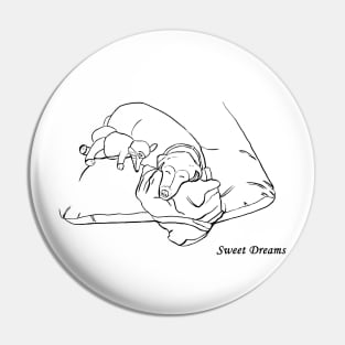 Sweet Dreams Beagle sleeping Pin