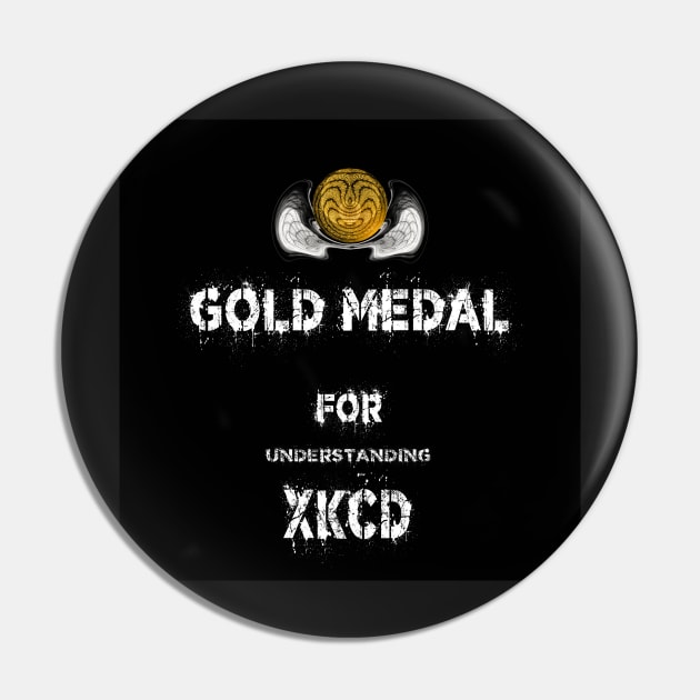 Gold Medal for Understanding XKCD Award Winner 3D Pin by PlanetMonkey