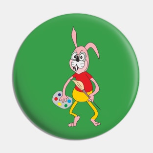 Rabbit artist Pin