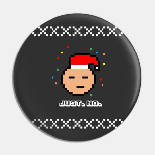 Grumpy Santa Christmas Party Pin