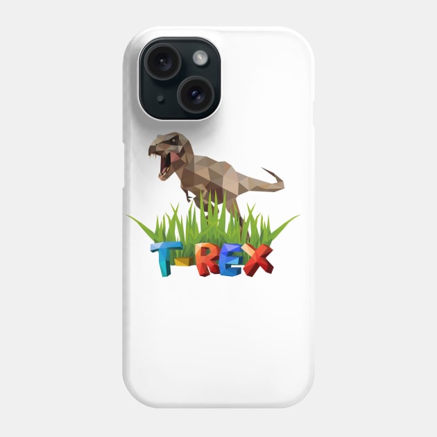 T-Rex cool Jurassic dinosaur Phone Case by DimDom