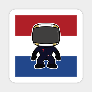 Max Verstappen Custom Bobblehead - 2022 Season Flag Edition Magnet