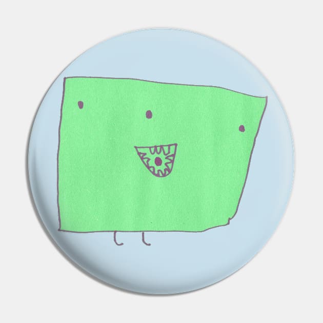 green happy Pin by HiPopProject