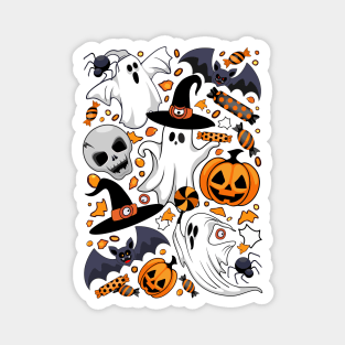 Ghosts Spooky and Creepy Cute Monsters Magnet