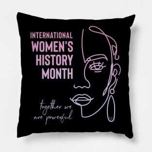 International Women's History Month Feminist Women Of Color Pillow