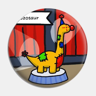 Bozosaur Square Pin