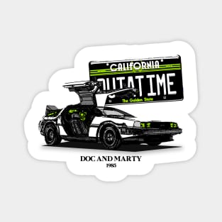 Back To The Future Delorean Magnet