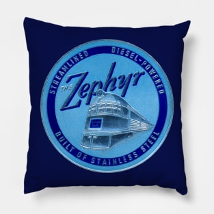 1934 The Zephyr Passenger Train Pillow