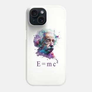 Albert Einstein E=mc2 design, Phone Case