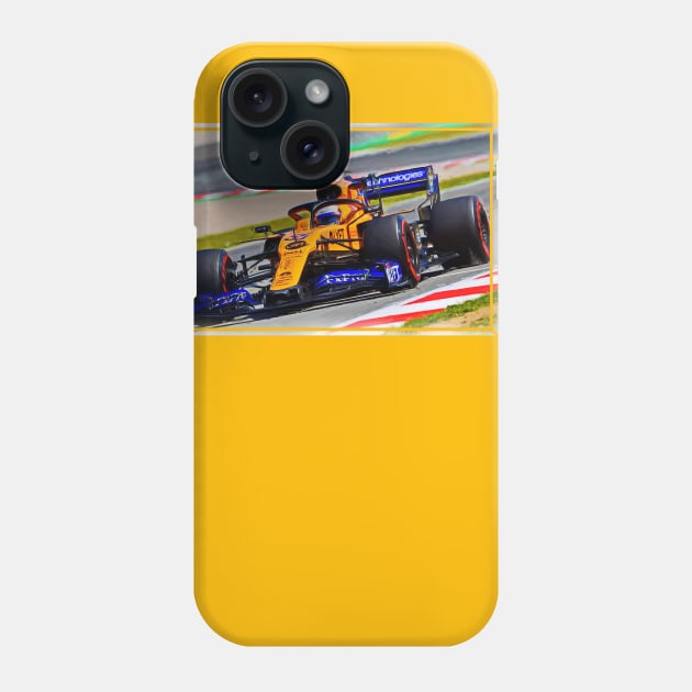 Carlos Sainz junior Phone Case by DeVerviers