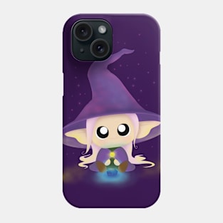 Cute Haltija Witch (Sleepy Forest Creatures) Phone Case