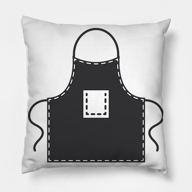 Chef Apron Pillow by Jonathan Wightman