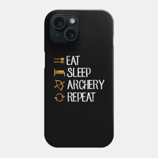 Eat sleep archery repeat Phone Case