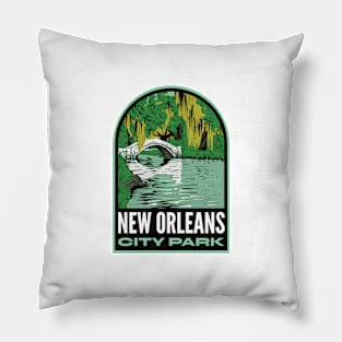 New Orleans City Park LA Pillow