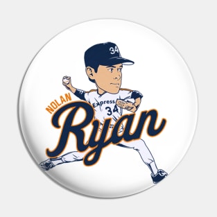 Nolan Ryan Houston Caricature Pin