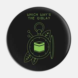 Which Way's The Qibla? Moss Green Pin