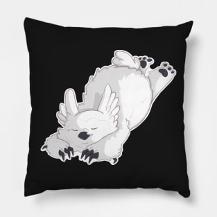 Sleepy Snowy Owlbear Cub Pillow