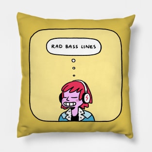 Rad Bass Lines Pillow