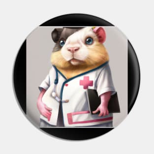 Guinea pig in nurse uniform Pin