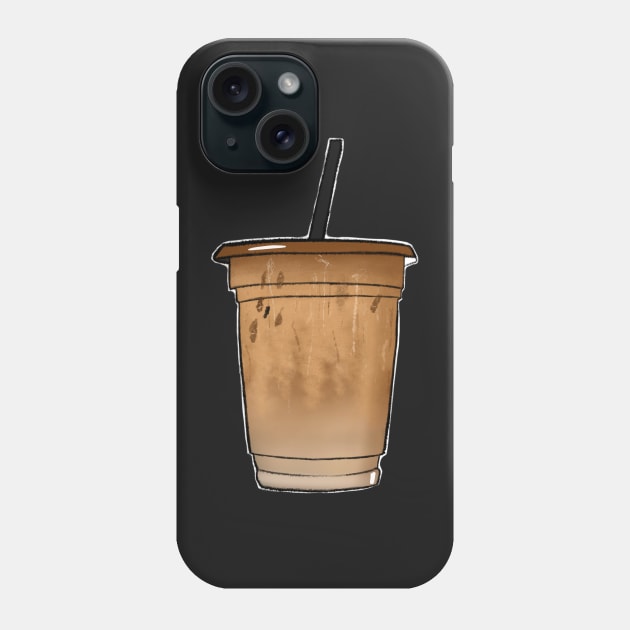 Iced latte Phone Case by quirkyandkind