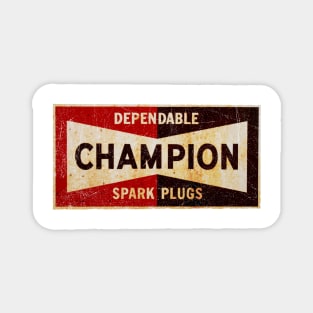 Champion spark plug sign Magnet