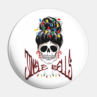 Skull Glow: Jingle Bells Edition Pin