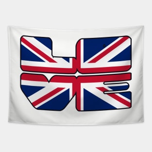 Love Great Britain - Union Jack Tapestry