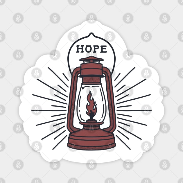 Lantern of Hope Artwork Magnet by Merchsides