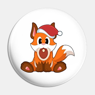 Fox Christmas Meat Pin