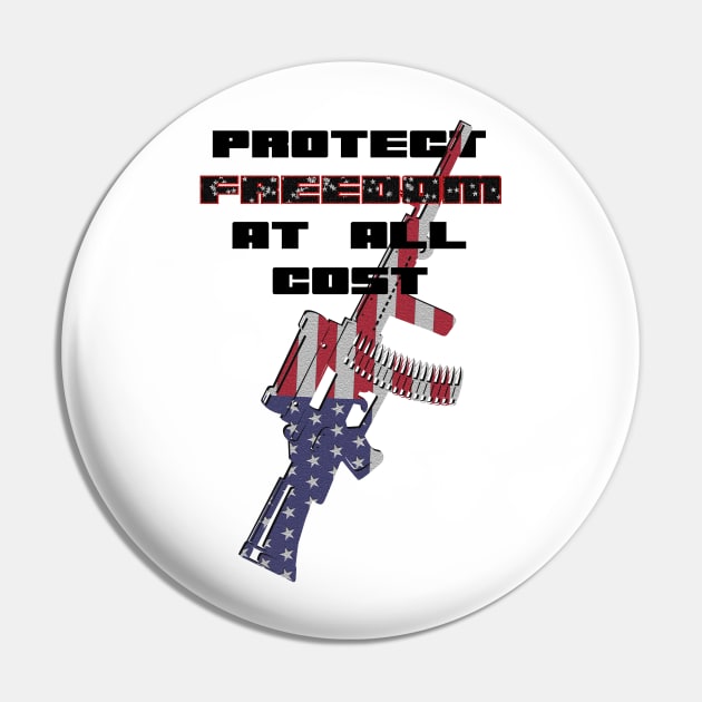 FREEDOM Front Pin by Plutocraxy