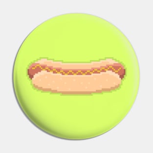 Pixel Hot Dog Pin