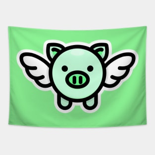 When Pigs Fly: Green Tapestry