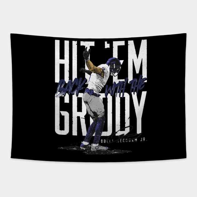 Odell Beckham Jr. Los Angeles R Griddy Tapestry by MASTER_SHAOLIN