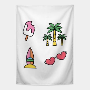 Summer tropical collection Tapestry