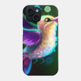 Cute Hummingbird Drawing Phone Case