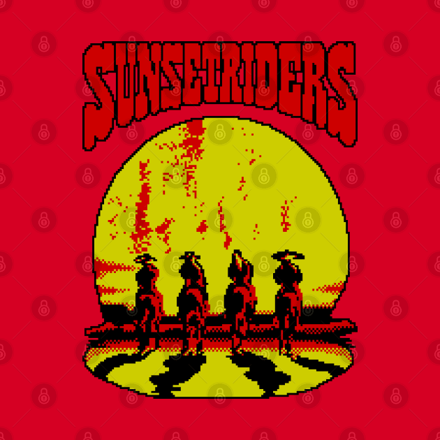 Sunset Riders 8 Bit  Art by 8 Fists of Tees