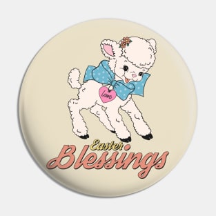 Easter Blessings - Cute Easter lamb Pin