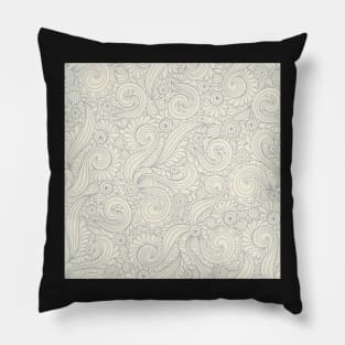 Beachy Ocean Wave Pattern Pillow