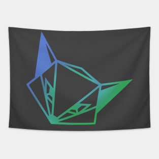 Odd Fox Logo - Blue/Green Tapestry