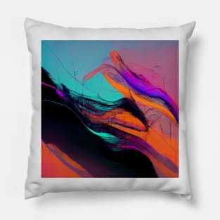 Vibrant Lines #4 Pillow