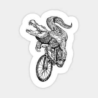 SEEMBO Alligator Cycling Bicycle Cyclist Biker Biking Bike Magnet