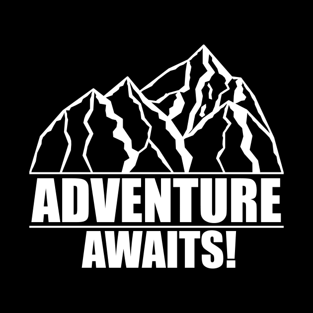 Adventure Awaits Mountain Art by ChrisWilson