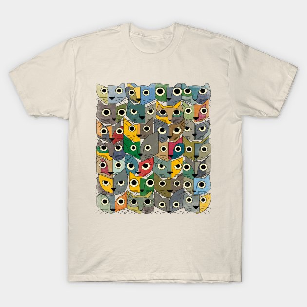 Katzen - Abstract - T-Shirt