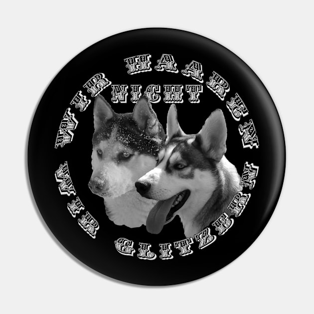 Huskies - wir haaren nicht, wir glitzern Pin by MyRedBlack