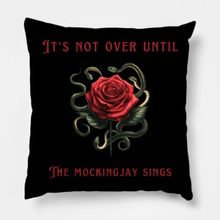 it's not over until the mockingjay sings Pillow