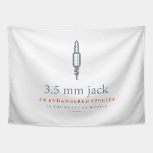 3.5 mm Jack Digital Illustration Tapestry