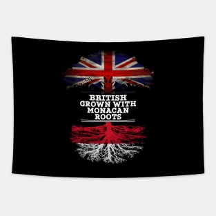 British Grown With Monacan Roots - Gift for Monacan With Roots From Monaco Tapestry