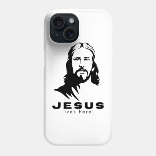 Jesus Lives Here - Inspirational Christian Phone Case