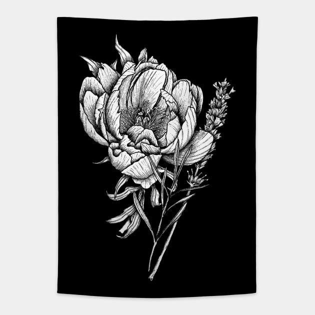 Peony Tapestry by ArtbyGraves