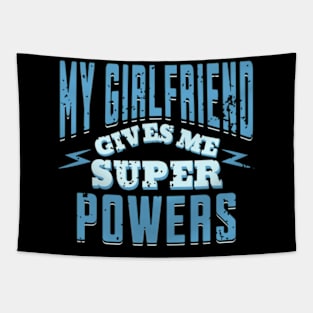 My Girlfriend Gives Me Superpowers, Funny I Love My Girlfriend, Birthday, Christmas, Valentines, Gifts, 2024, 2023, Tapestry